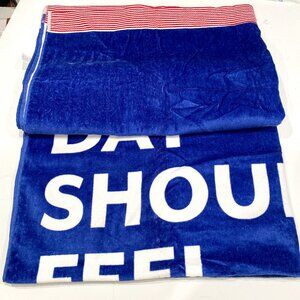 Vineyard Vines,Target, NWOT, red, white, blue heavyweight Project Beach Towel.